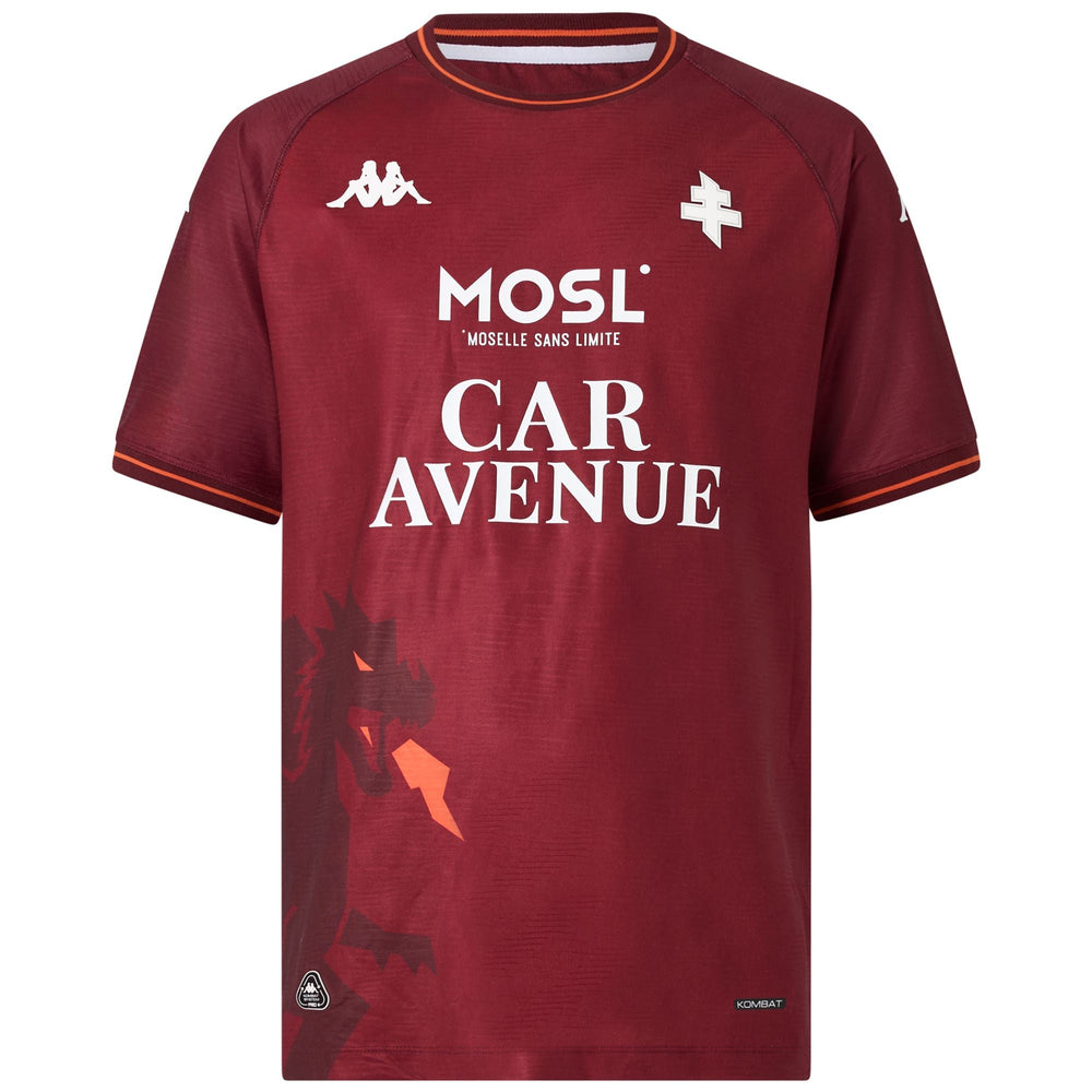 KOMBAT 2026 HOME FC METZ Red Granata-orange Flame-sponsor | Kappa on sale