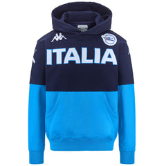 EROI HOOD ITALIA FICK Blue Marine-azure | Kappa US
