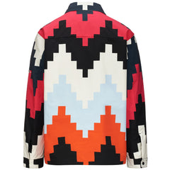 6CENTO 657G Black-white Milk-orange Smutty-fuchsia Purple-grey Asphalt-azure Water Graphic | Kappa online