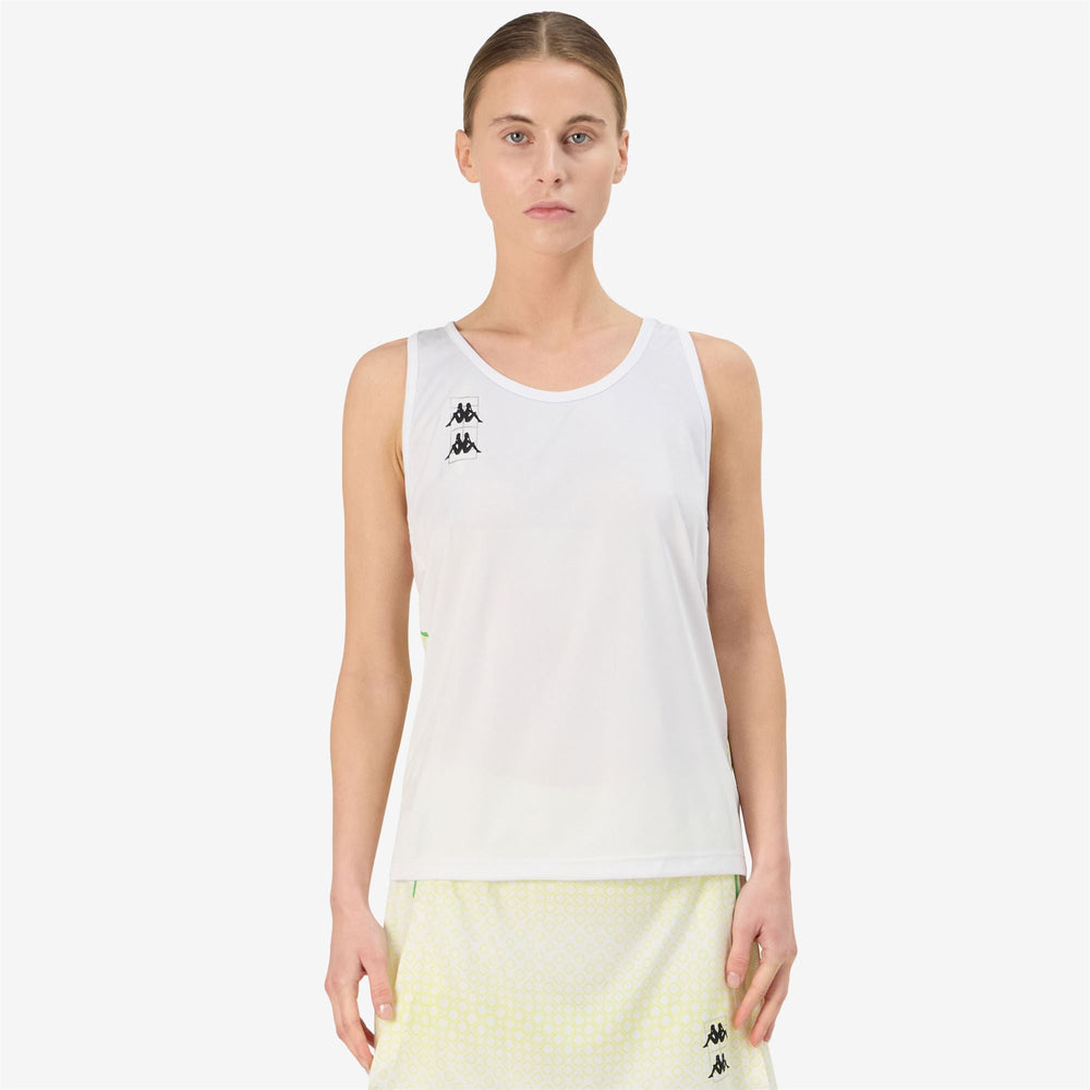 KOMBAT PADEL FRE 2 White - Green Fluo - Yellow Lt Sulphur | Kappa near me