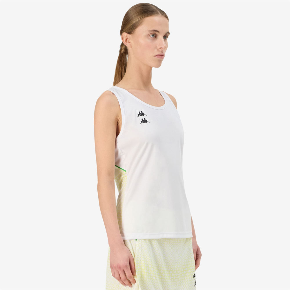 KOMBAT PADEL FRE 2 White - Green Fluo - Yellow Lt Sulphur | Kappa near me