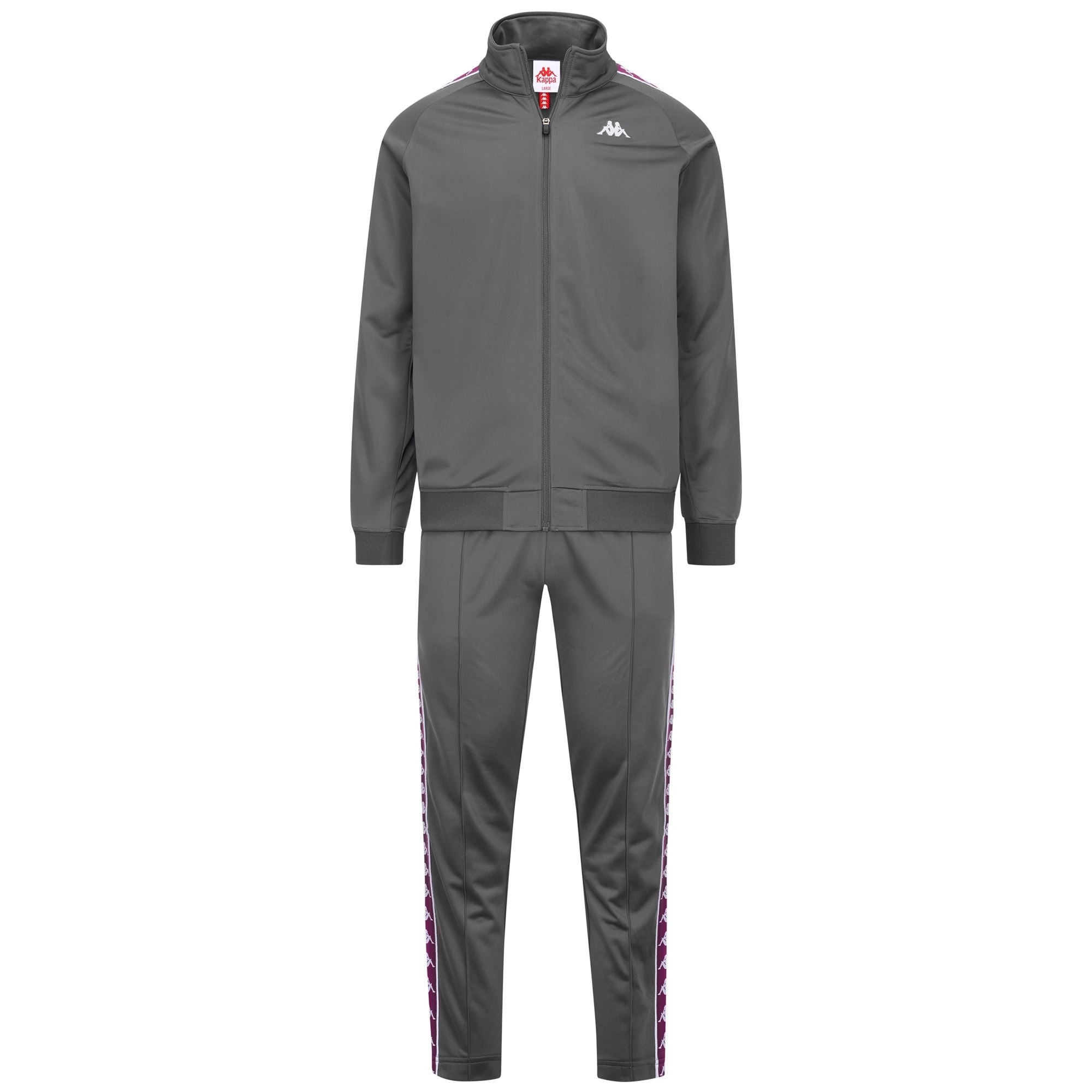 222 BANDA DUEDUEDUE SLIM Grey Charcoal-fuchsia Orchid-white | Kappa near me
