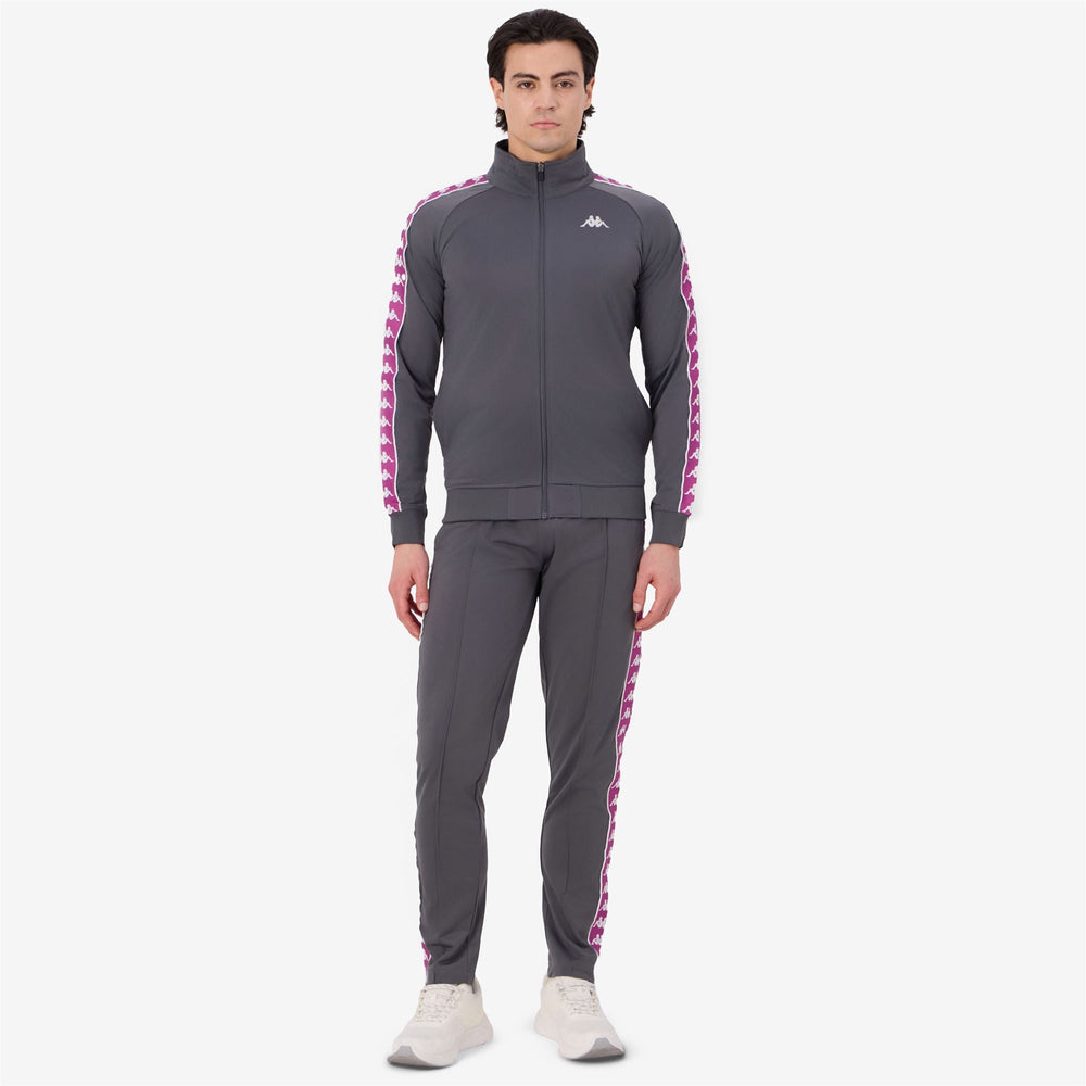 222 BANDA DUEDUEDUE SLIM Grey Charcoal-fuchsia Orchid-white | Kappa near me
