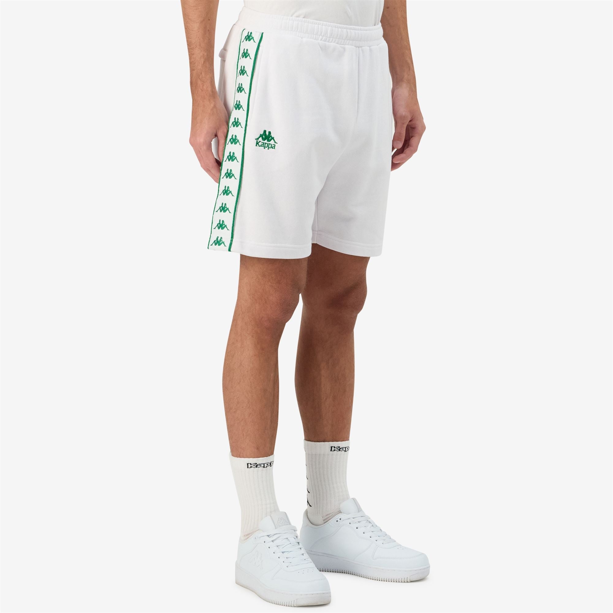 222 BANDA OVIEDO White-green Tee | Kappa for sale
