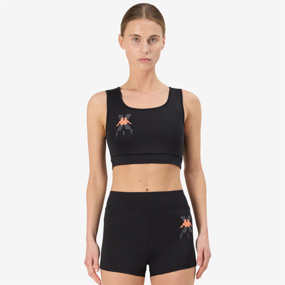 KOMBAT WKT ETILEA Black - Neon Coral | Kappa near me