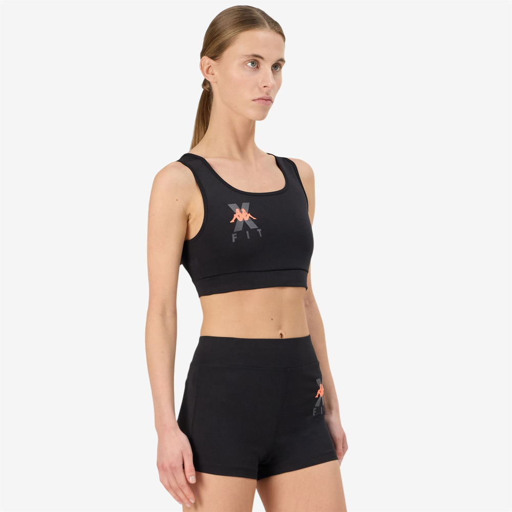 KOMBAT WKT ETILEA Black - Neon Coral | Kappa near me