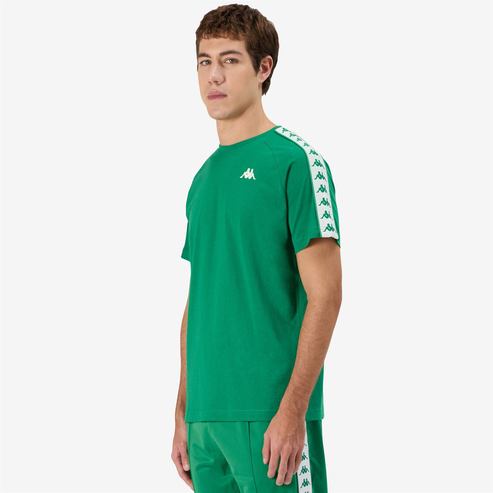 222 BANDA COEN SLIM Green Tee-white | Kappa online