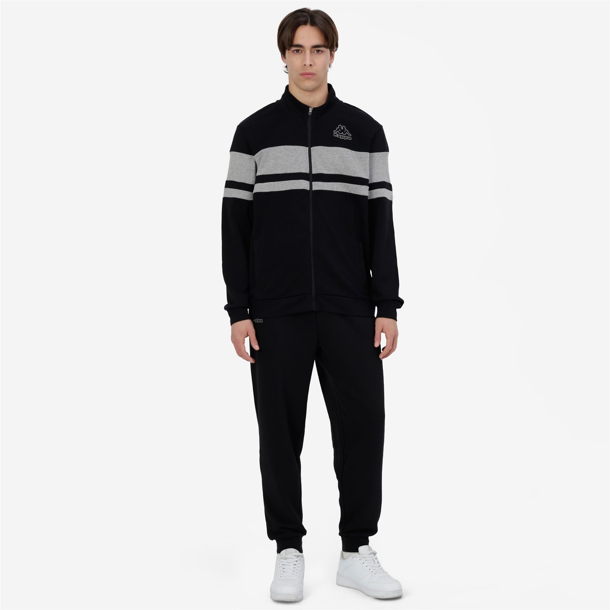 LOGO GOPPIO Black - Grey Md Mel | Kappa near me