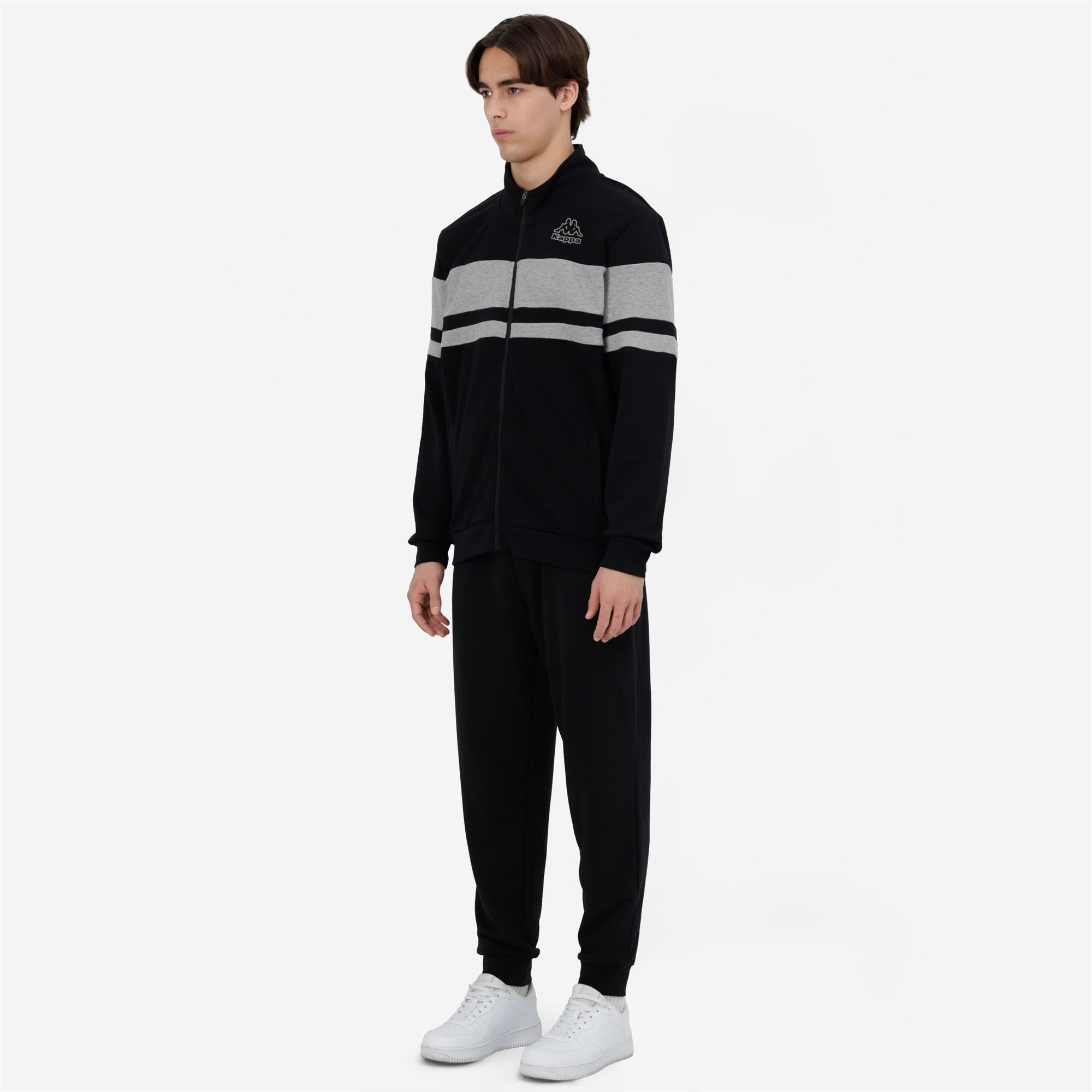 LOGO GOPPIO Black - Grey Md Mel | Kappa near me