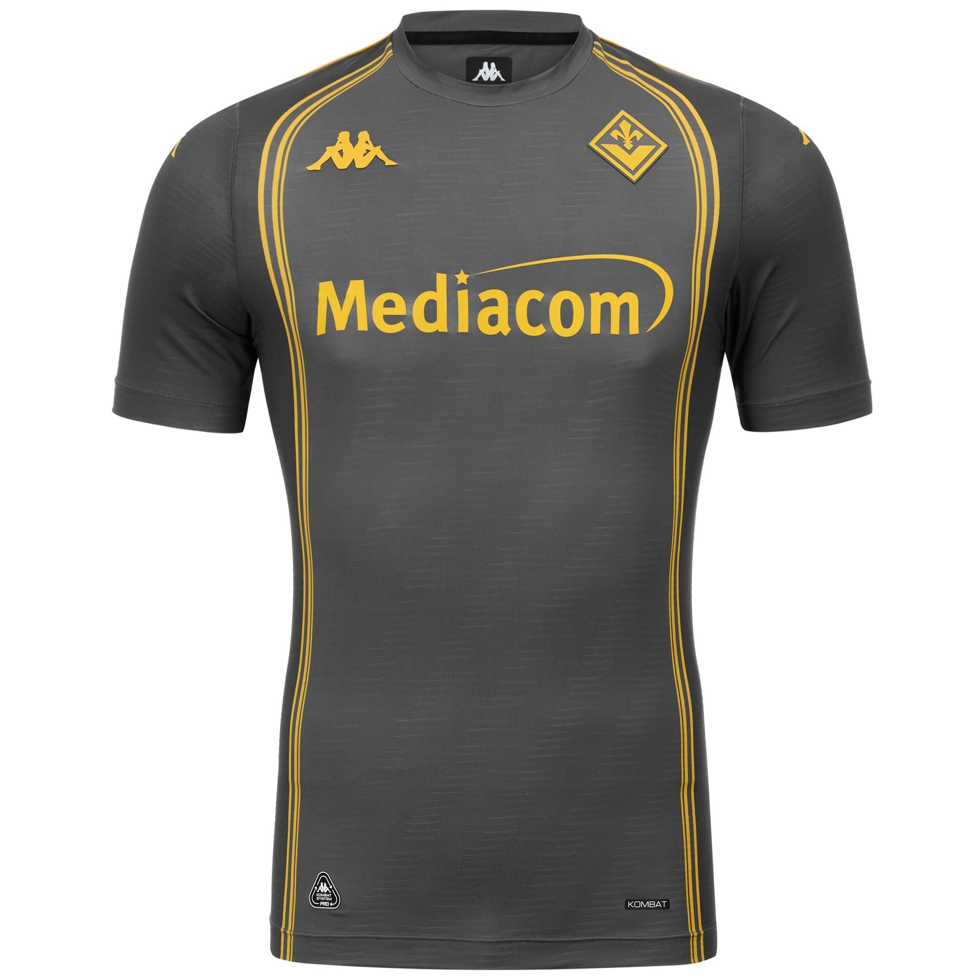 KOMBAT PRO 2026 GK FIORENTINA Grey Poppy-grey Shadow Dk-yellow Bumblebee | Kappa on sale