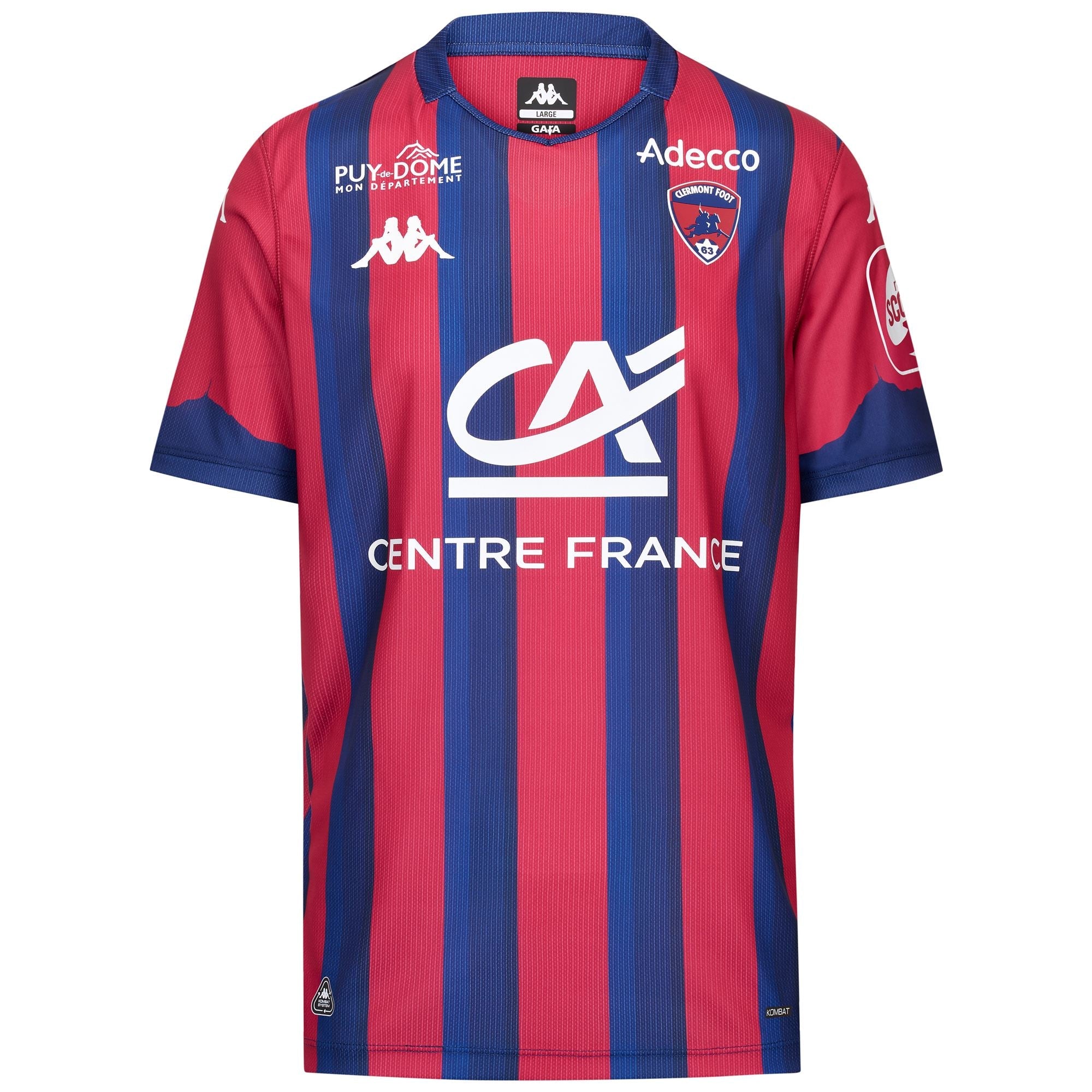 KOMBAT 2026 HOME CLERMONT Red Dk-blue Md Cobalt Sponsor | Kappa discount