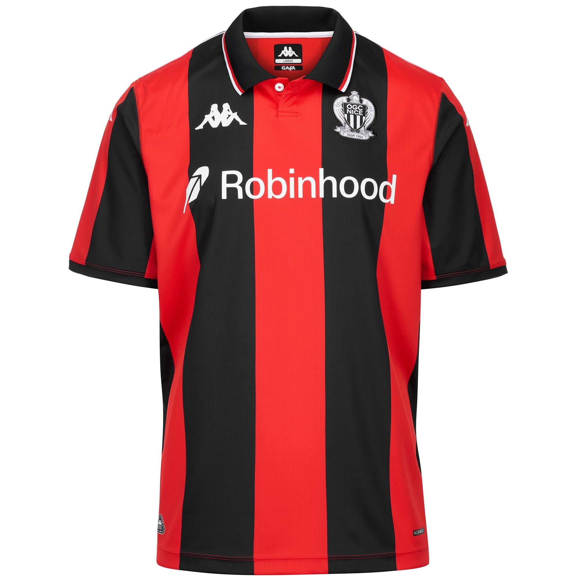 KOMBAT 2026 HOME OGC NICE Red-black-sponsor | Kappa sale