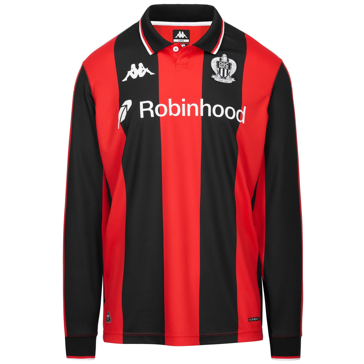 KOMBAT 2026 HOME OGC NICE Red-black-sponsor | Kappa on sale