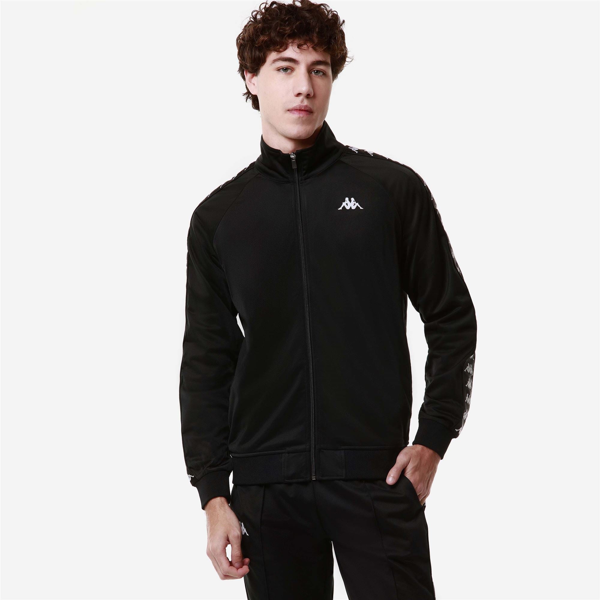 222 BANDA ANNISTON SLIM Black - White | Kappa online