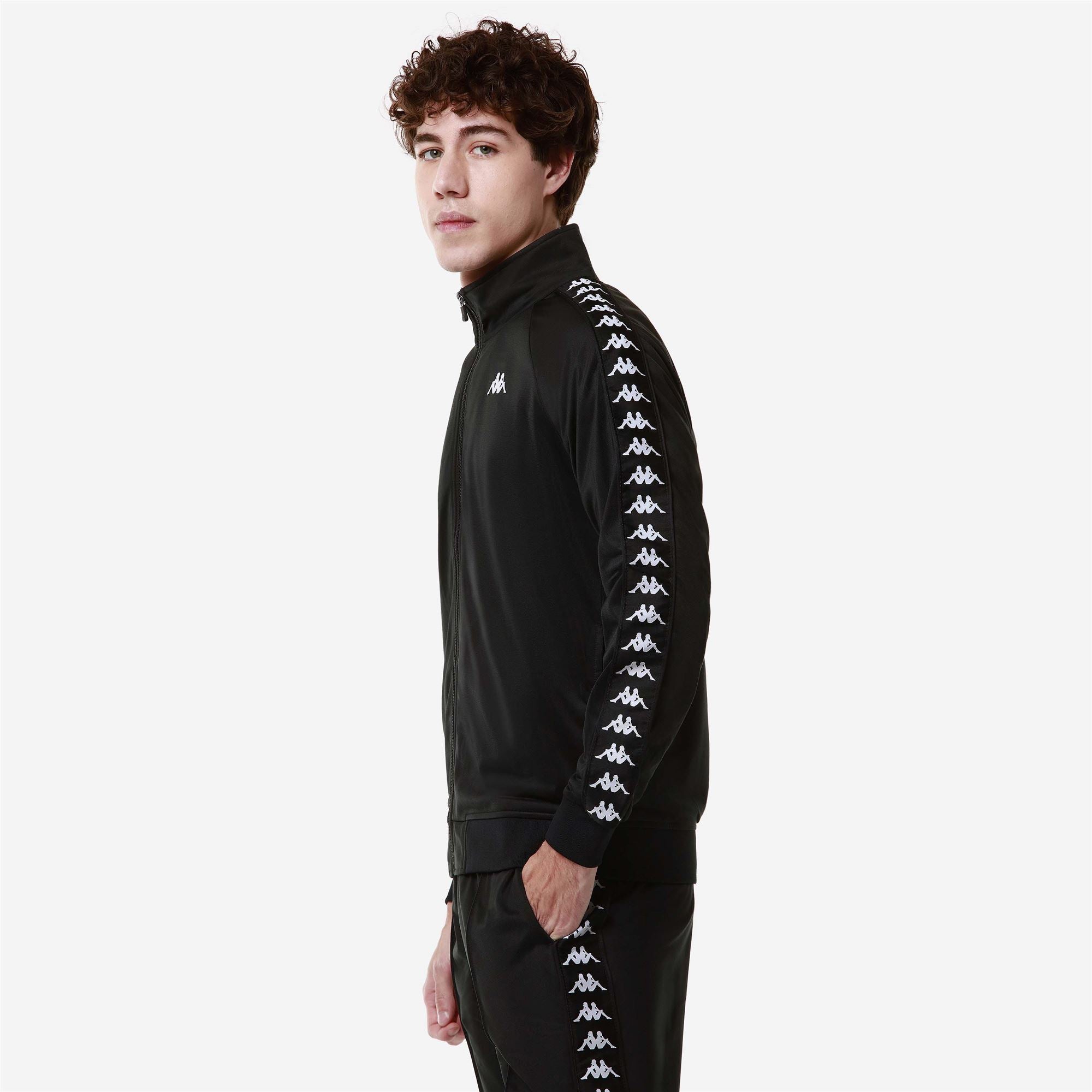 222 BANDA ANNISTON SLIM Black - White | Kappa online