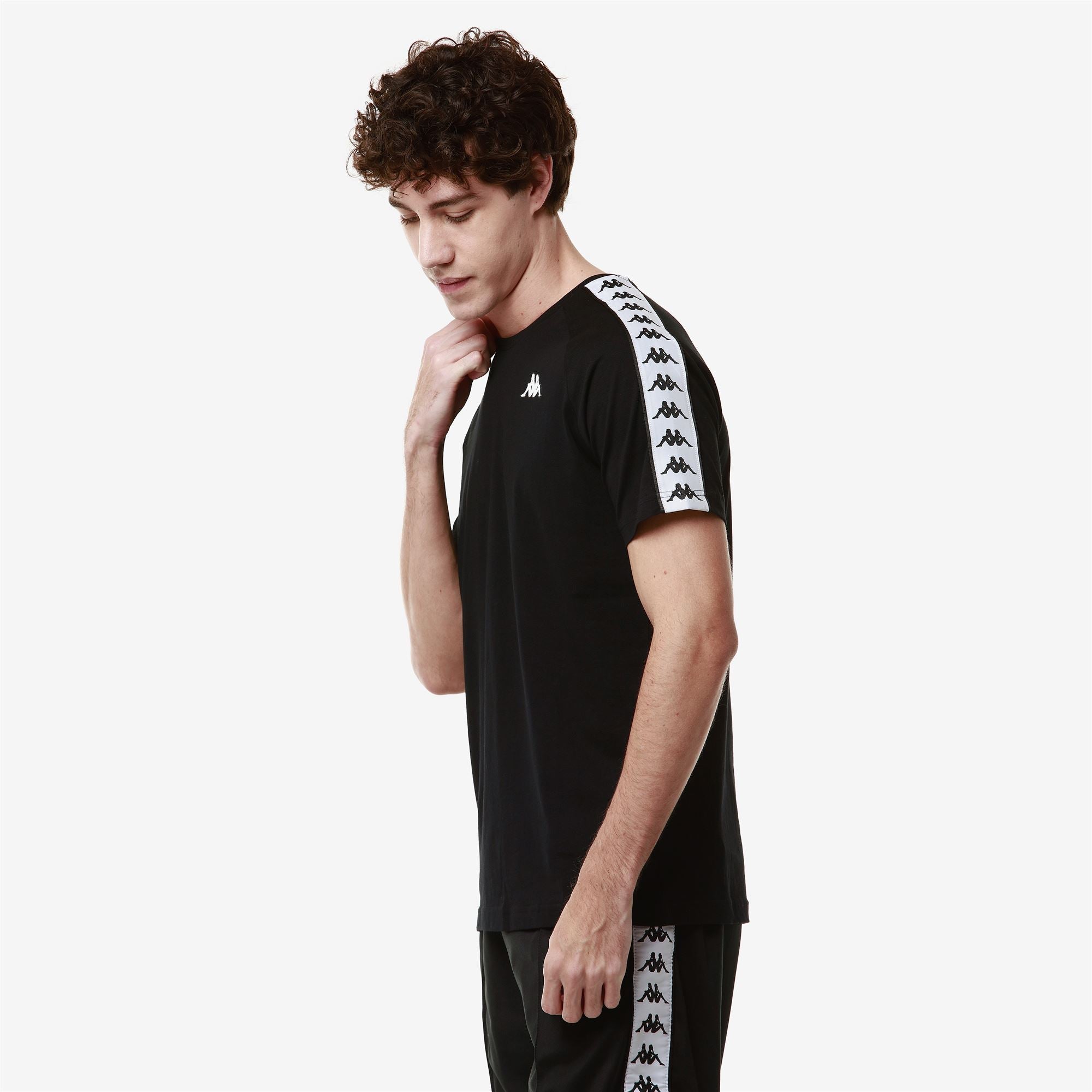 222 BANDA COEN SLIM Black - White | Kappa for sale