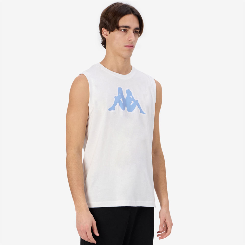 LOGO DWAL White - Blue Dusk - White | Kappa US