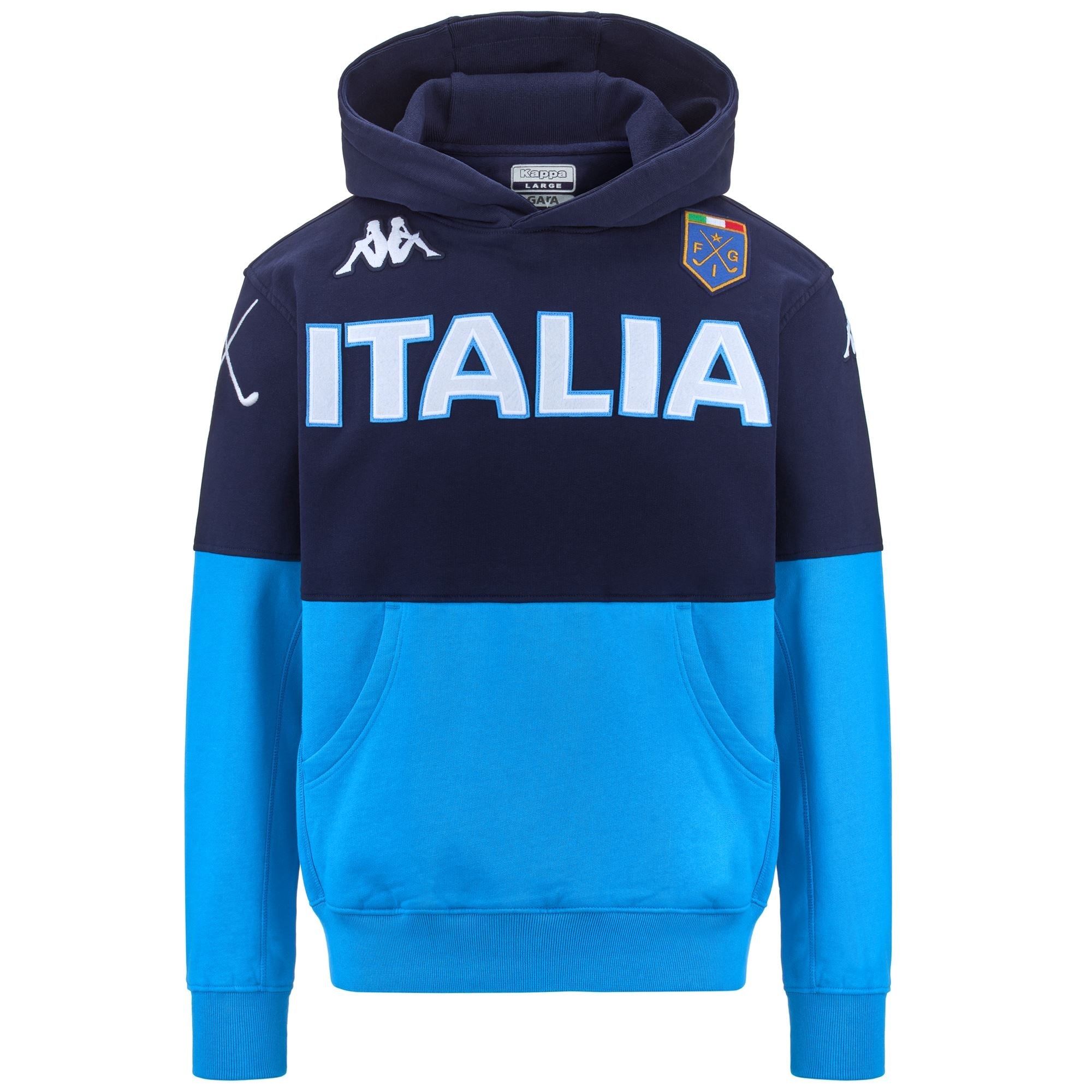 EROI HOOD ITALIA FIG Blue Marine-azure | Kappa US