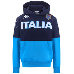 EROI HOOD ITALIA FIG Blue Marine-azure | Kappa US