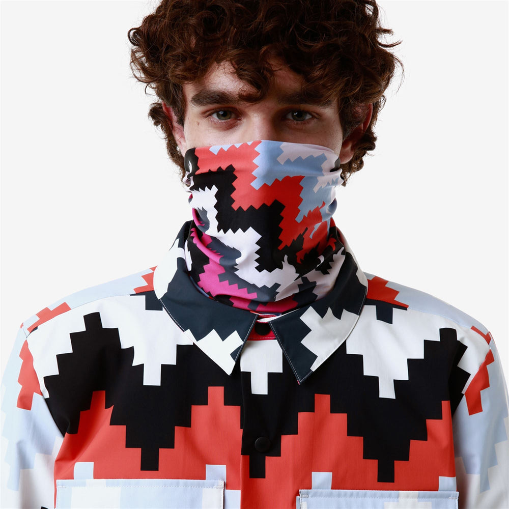 6CENTO ALEC G1 Black-white Milk-orange Smutty-fuchsia Purple-grey Asphalt-azure Water Graphic | Kappa sale