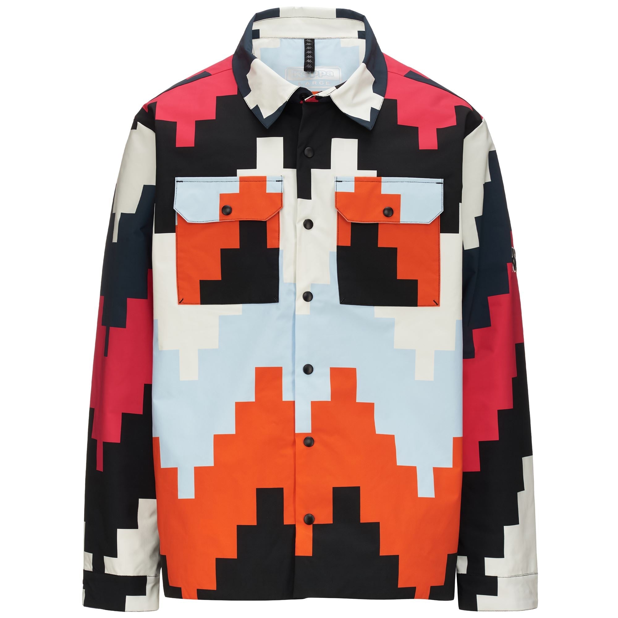 6CENTO 657G Black-white Milk-orange Smutty-fuchsia Purple-grey Asphalt-azure Water Graphic | Kappa online