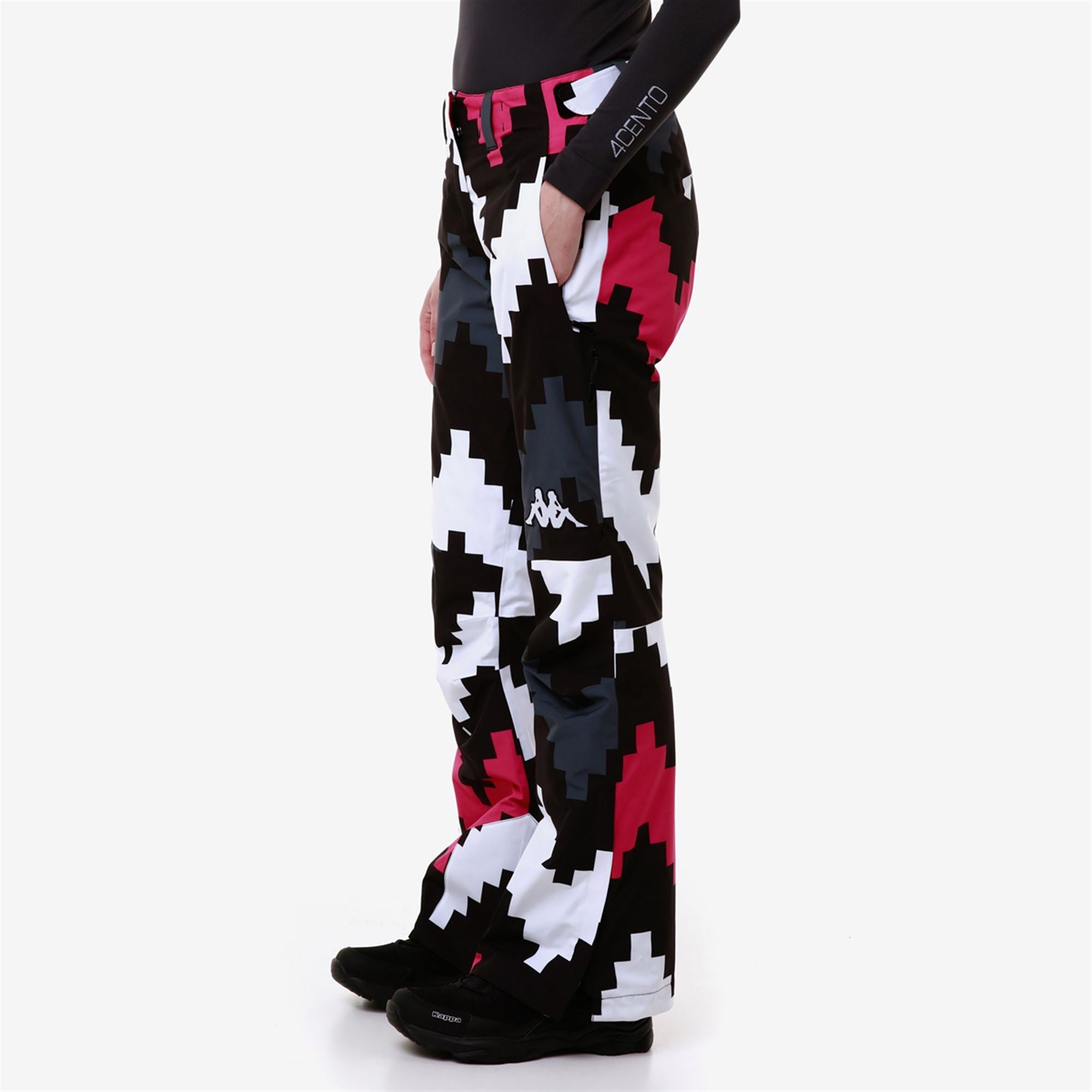 6CENTO 665PG Black-fuchsia Purple-white Milk-grey Asphalt Graphic | Kappa on sale