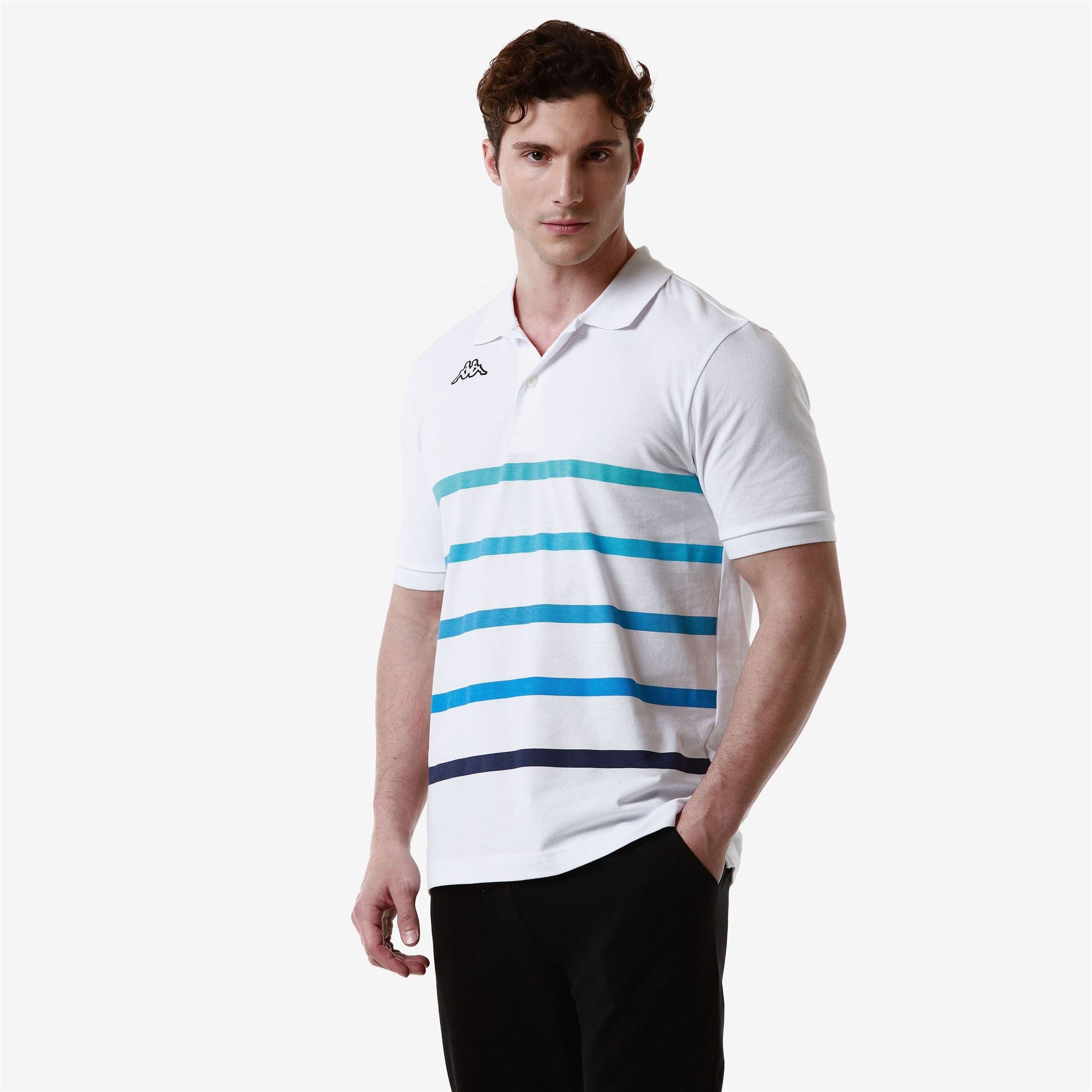 LOGO FEYSTRIPE White - Turquoise Atoll - Turquoise - Blue Malibu - Blue Aster - Blue Intense | Kappa online