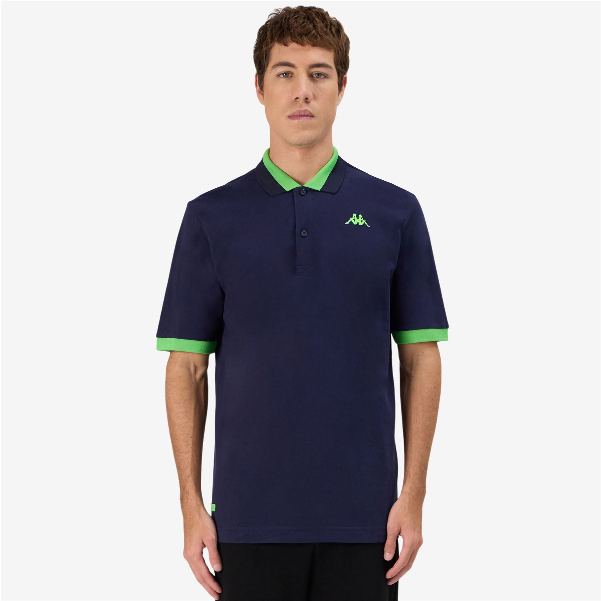 LOGO NEON Blue Marine - Neon Green | Kappa on sale