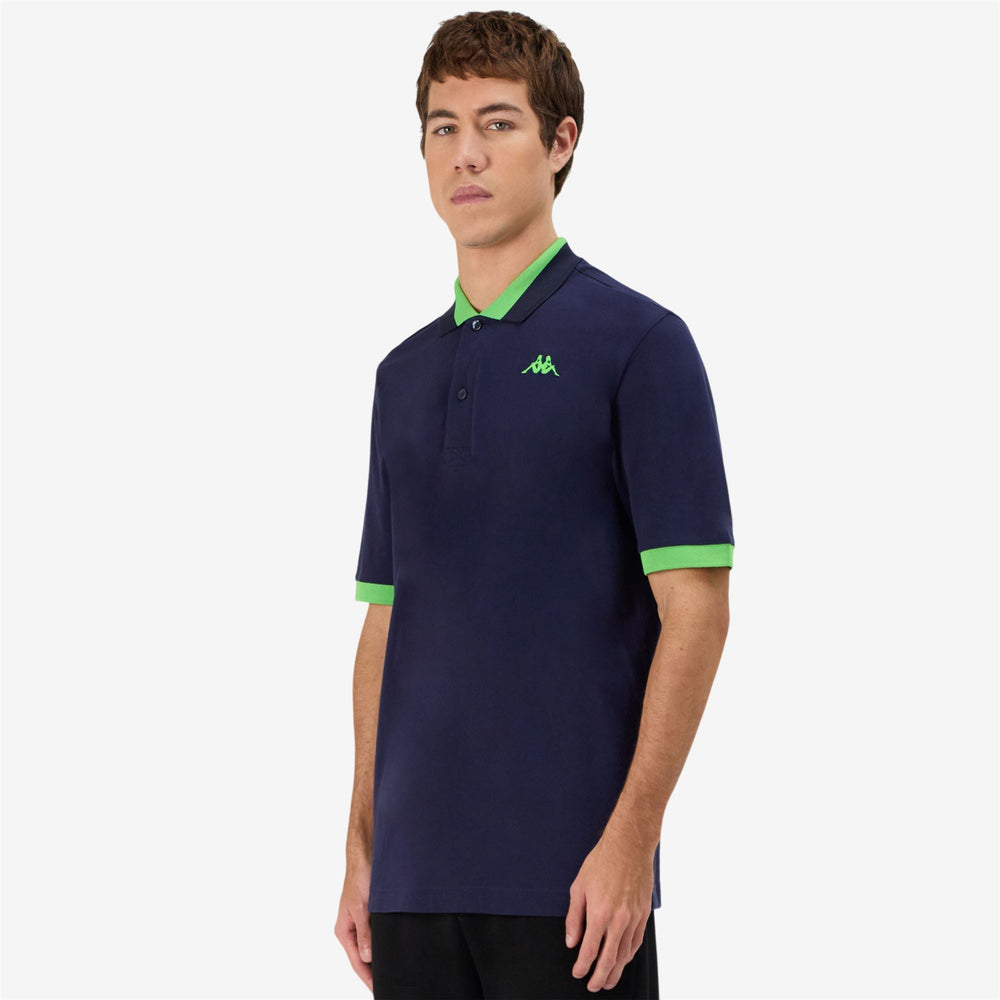 LOGO NEON Blue Marine - Neon Green | Kappa on sale