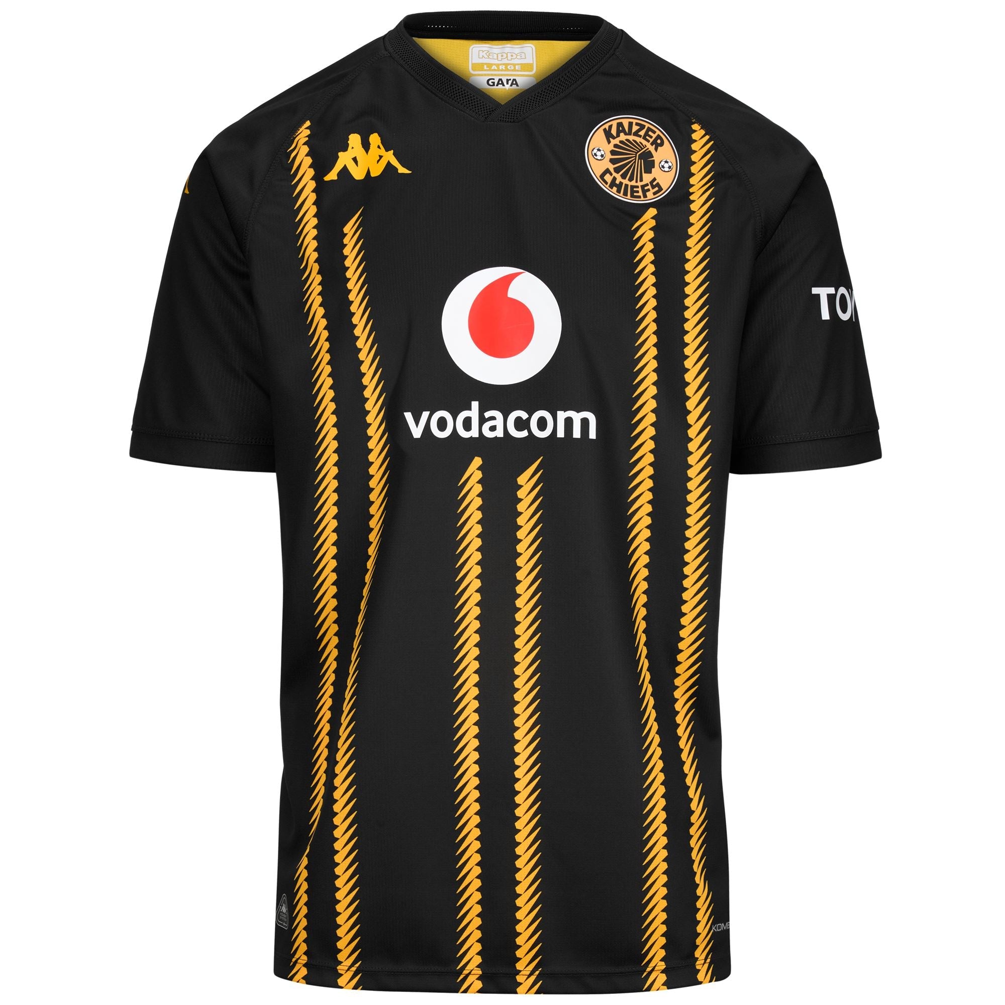 KOMBAT 2025 AM Black-yellow-sponsor | Kappa US