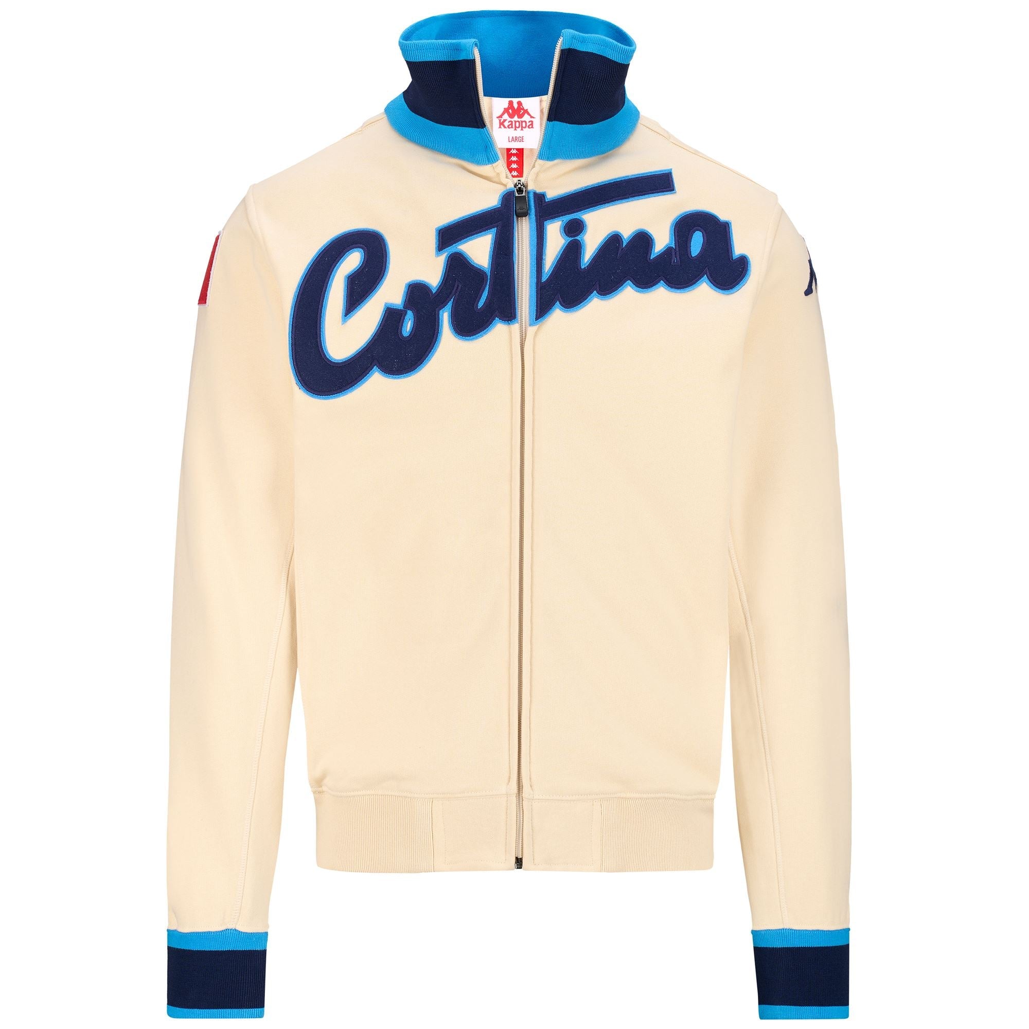 EROI JKT CORTINA Beige Parchent - Blue Marine - Blue Cloisonne | Kappa US
